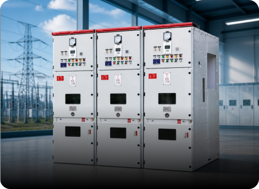 High and low voltage power distribution cabinets